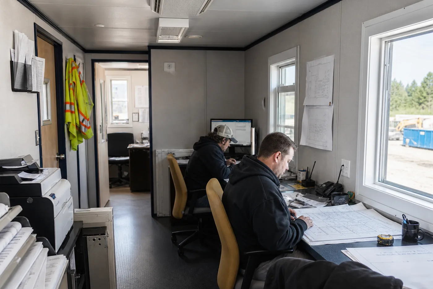 Climate-Controlled Mobile Offices in everyday use